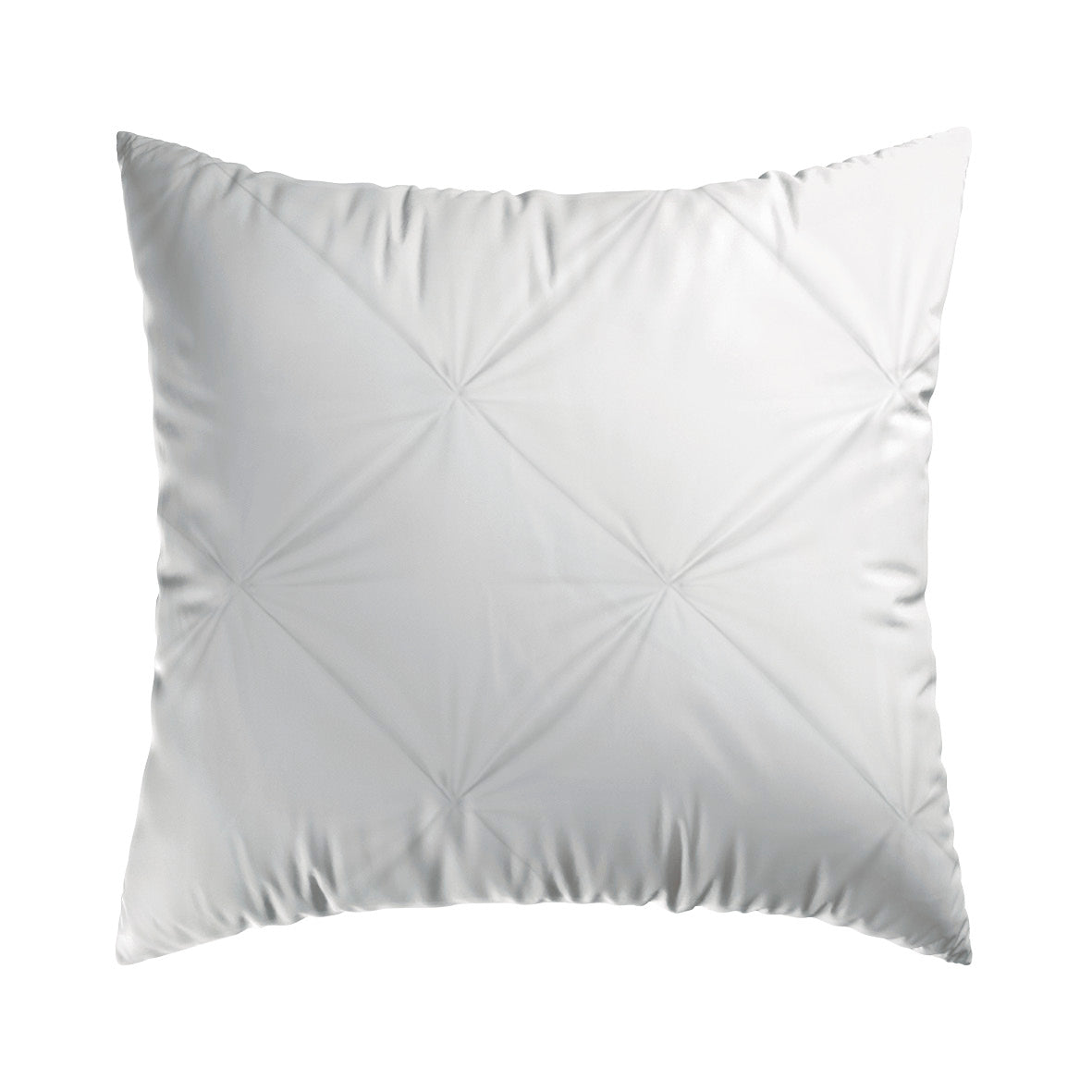Pillowcase cotton satin pleated - Lys White