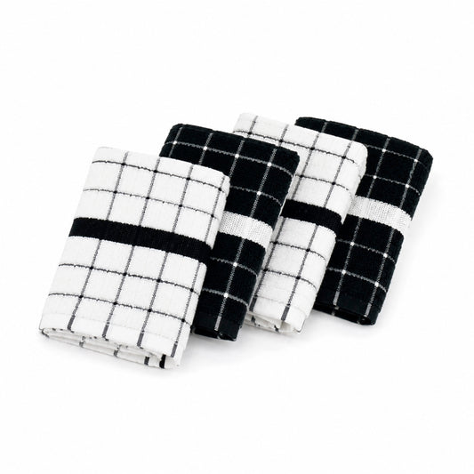 Kitchen towel combed cotton ZT - Maillon - 4 x (45 x 70 cm)