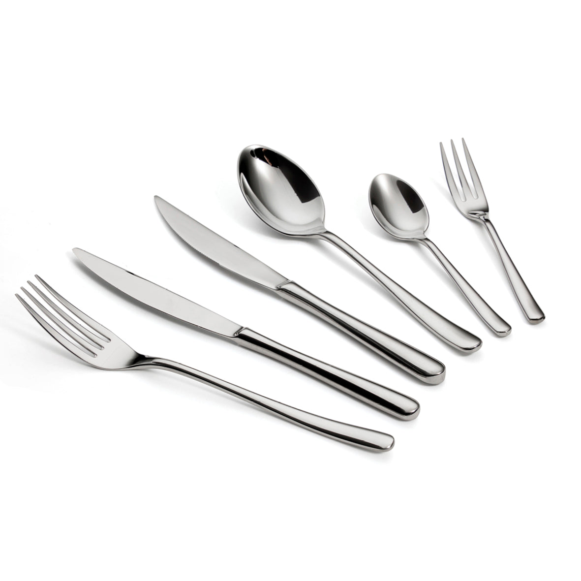 Cutlery box in stainless steel - Aura - Silver -72 pieces