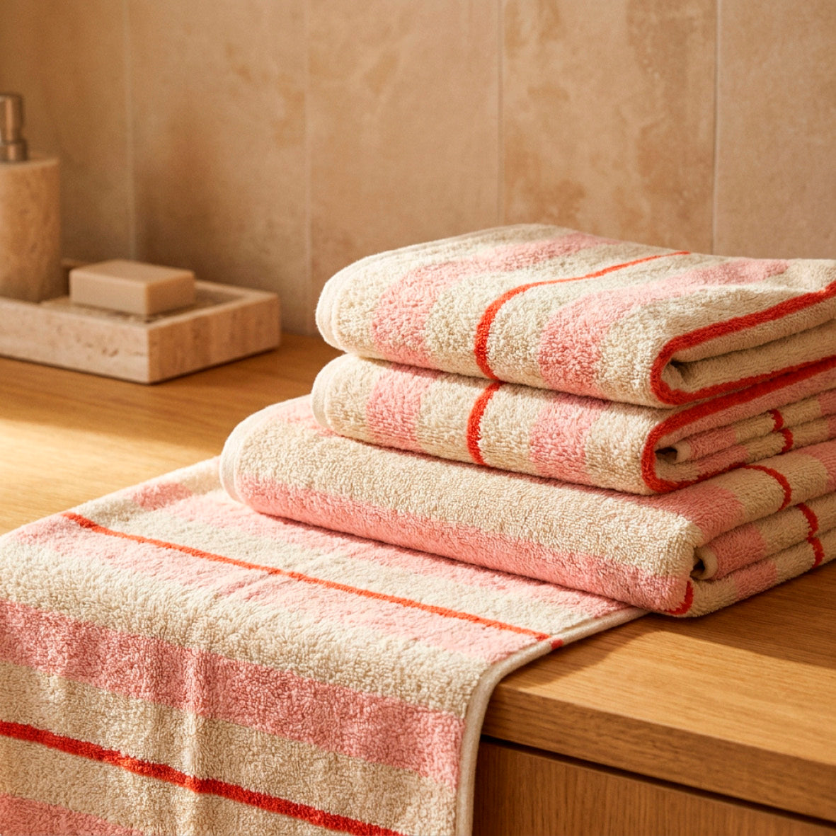 Bath towel combed cotton Jacquard YD - Flâneur - 2 x (70 x 140 cm)