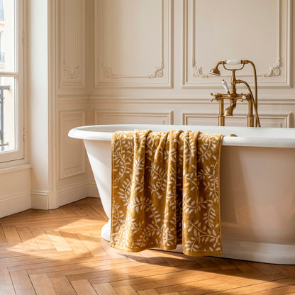 Bath towel combed cotton Jacquard YD - Souverain - 100 x 150 cm