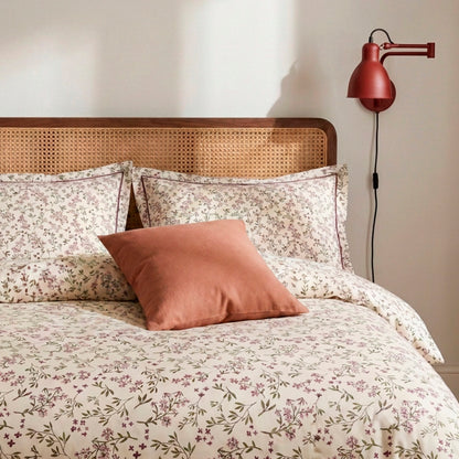 Duvet cover + pillowcase cotton satin - Brin de campagne Beige