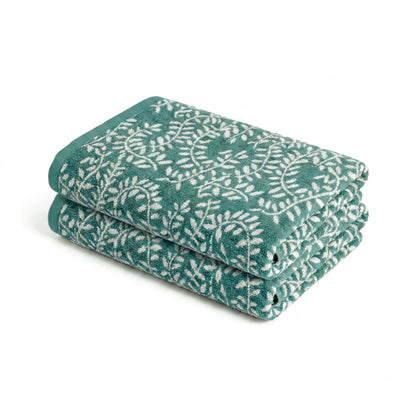 Bath towel combed cotton Jacquard YD - Souverain - 2 x (70 x 130 cm)