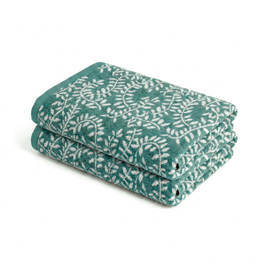 Bath towel combed cotton Jacquard YD - Souverain - 2 x (70 x 130 cm)