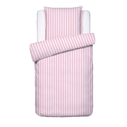 Duvet cover + pillowcase cotton satin - Éolia Pink / Red