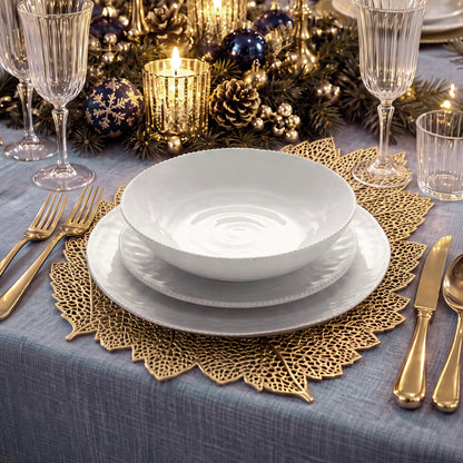 PVC placemat with leaf pattern - Gold