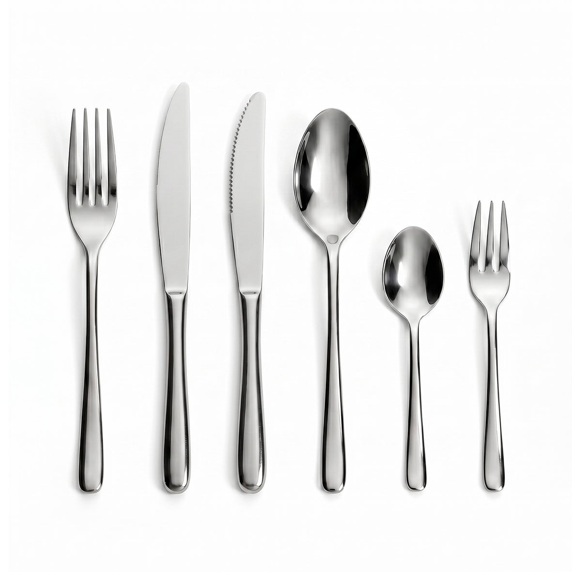 Cutlery box in stainless steel - Aura - Silver -72 pieces