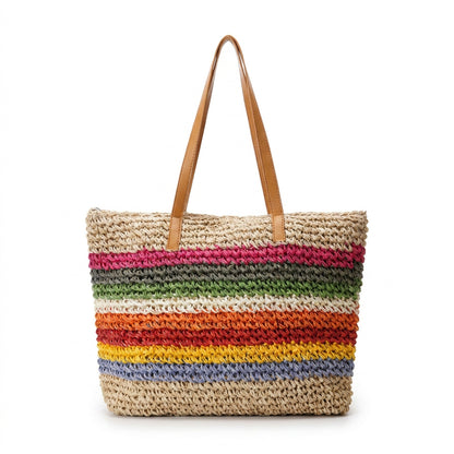 Woven tote bag - Arielle Multicolor