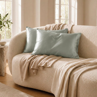 Pillowcase silk - Lunéia Sage green