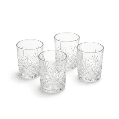 Set of 4 low tumblers in glass - Glace - Transparent Default Title