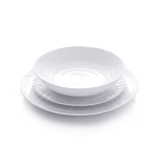 18-piece dinnerware set - Granite White - Made in France Default Title