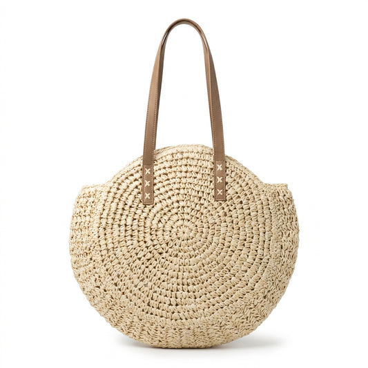 Tote bag raffia - Mistral Beige