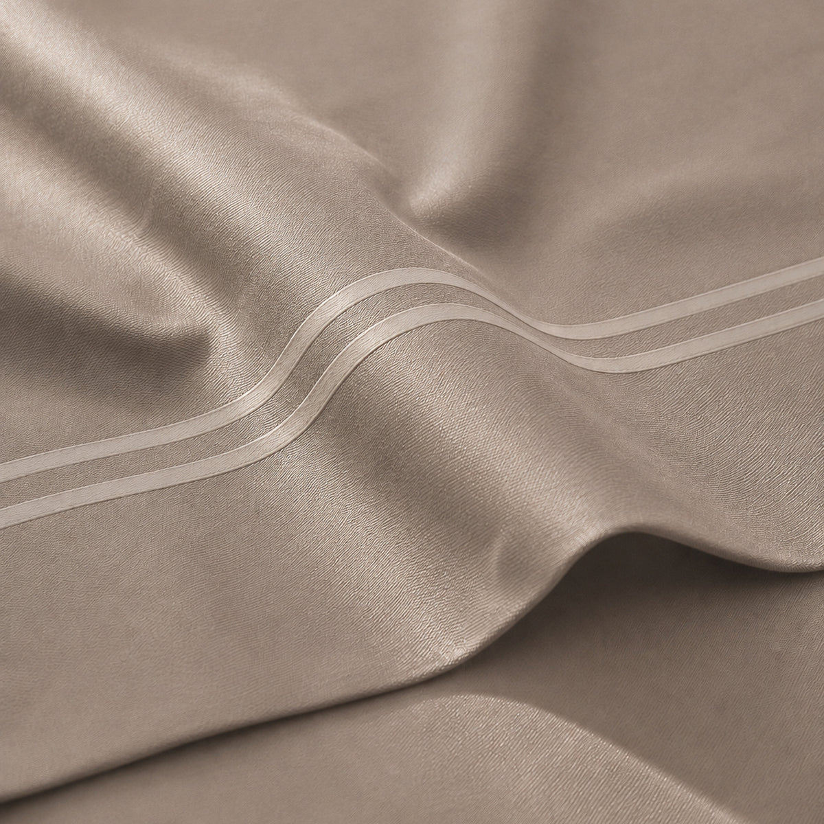 Duvet cover and pillowcase(s) set - 100% cotton sateen TC200 - Nîmes - taupe