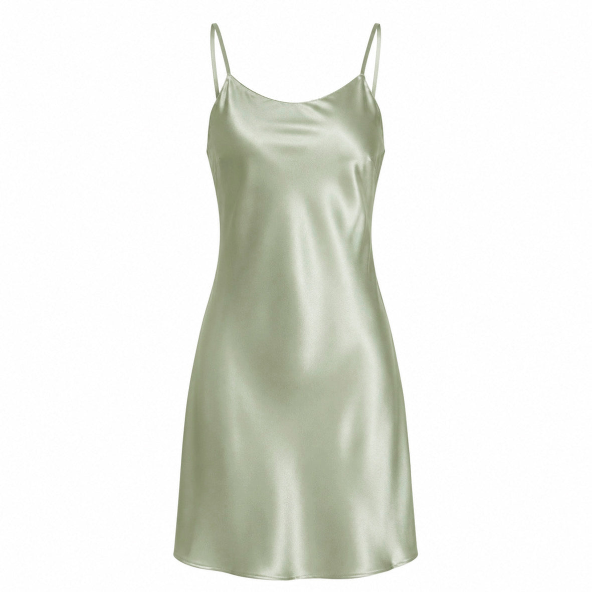 Silk slip - Luméa Sage green