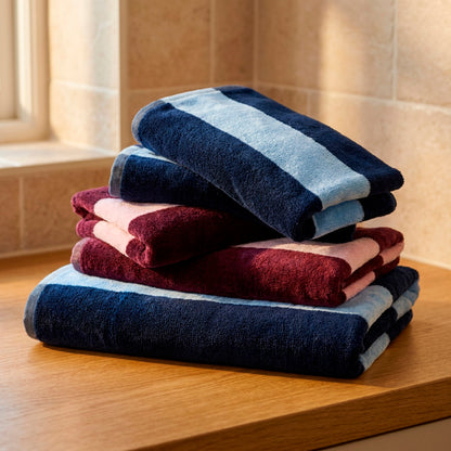 Hand towel cotton velvet - Croisière - 2 x (50 x 90 cm)