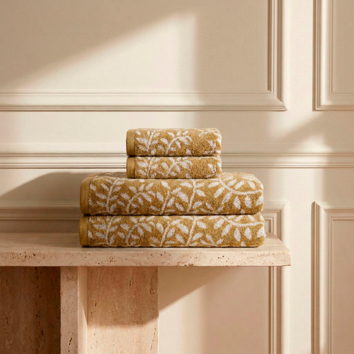 Guest towel combed cotton Jacquard YD - Souverain - 4 x (30 x 50 cm)