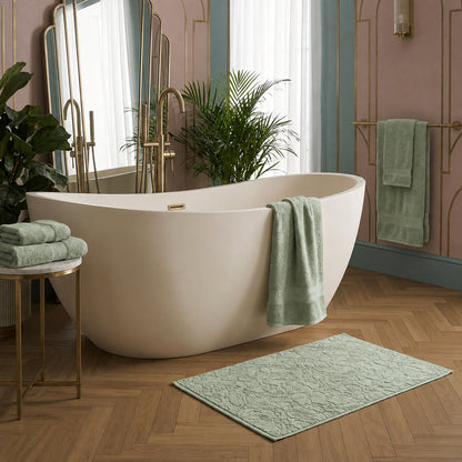 Complete bath linen set combed cotton - Azur