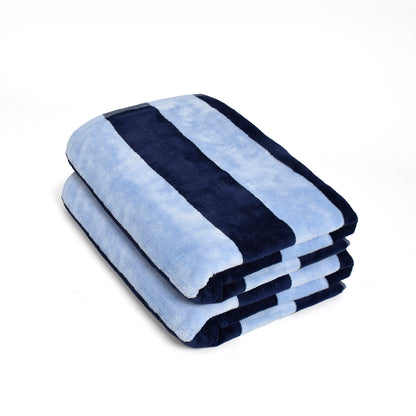 Bath towel cotton velvet - Cadence - 2 x (70 x 135 cm)