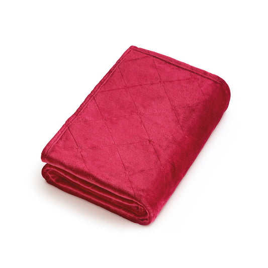 Fleece plaid - Argyle Burgundy