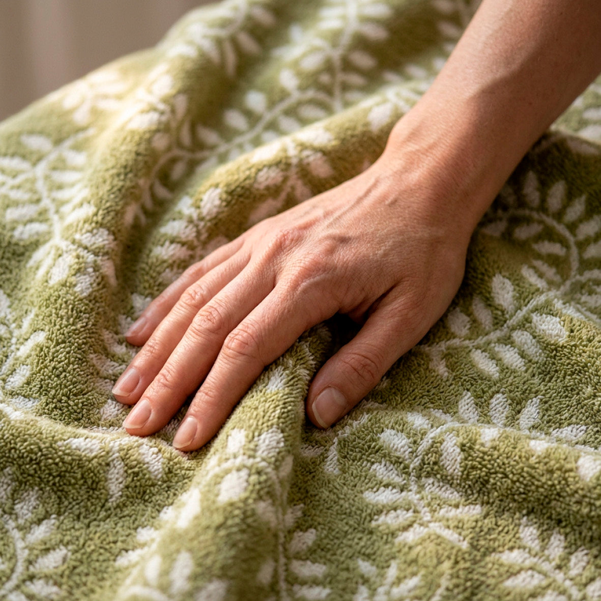 Bath towel combed cotton Jacquard YD - Souverain - 100 x 150 cm
