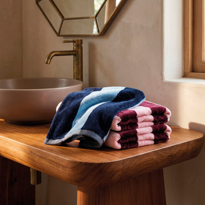 Bath towel cotton velvet - Cadence - 80 x 150 cm