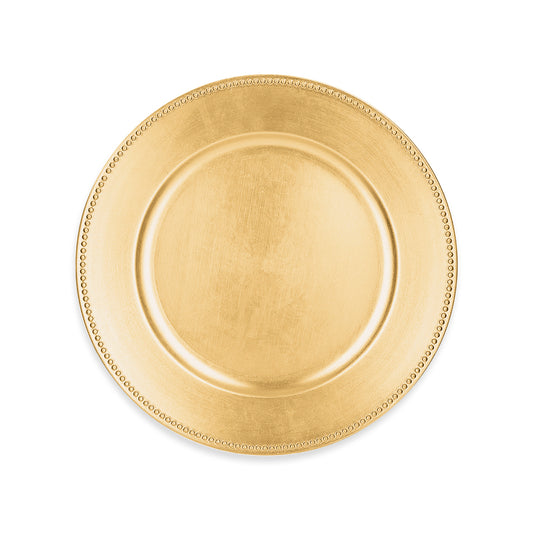 Beaded charger plate - Gold Default Title