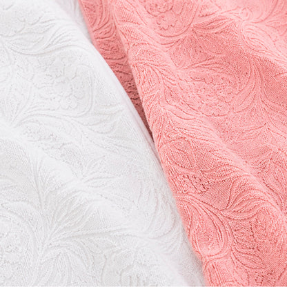 Complete bath linen set combed cotton Jacquard S - Volute - 8 pieces