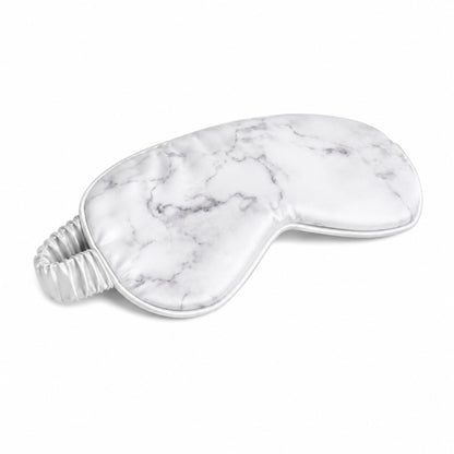 Eyemask silk - Éclipse Grey marble - 8.5 x 20.5 cm