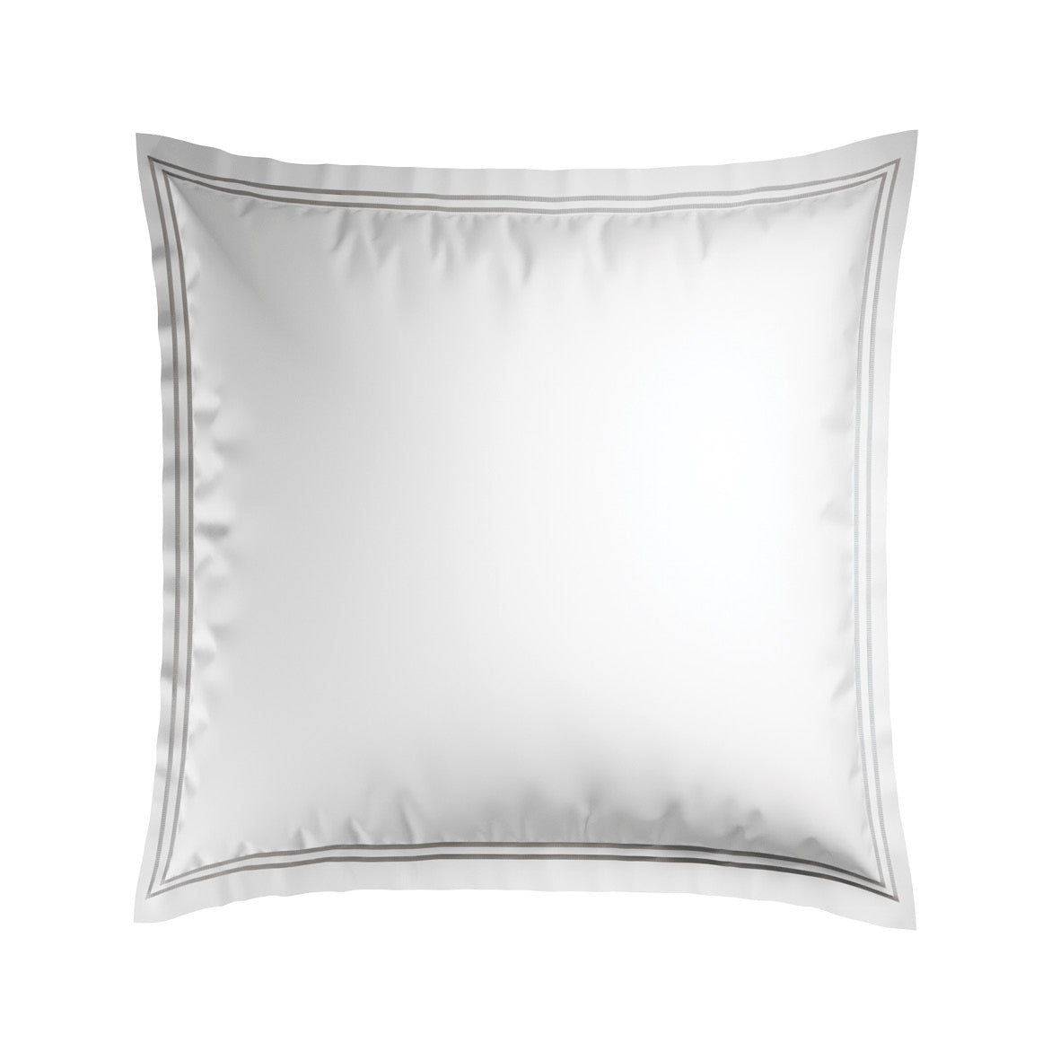 2 pillowcases - 100% cotton sateen TC200 - Nîmes - grey / white