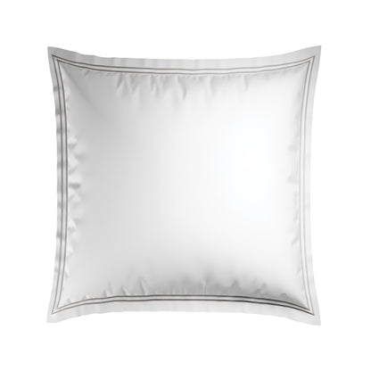 2 pillowcases - 100% cotton sateen TC200 - Nîmes - grey / white