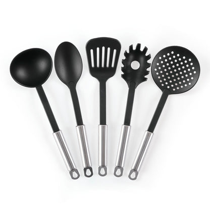 Non-stick stackable ceramic cookware set with removable handle 16 pieces - Silver