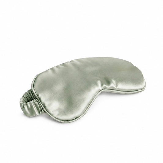 Eyemask silk - Éclipse Sage green - 8.5 x 20.5 cm