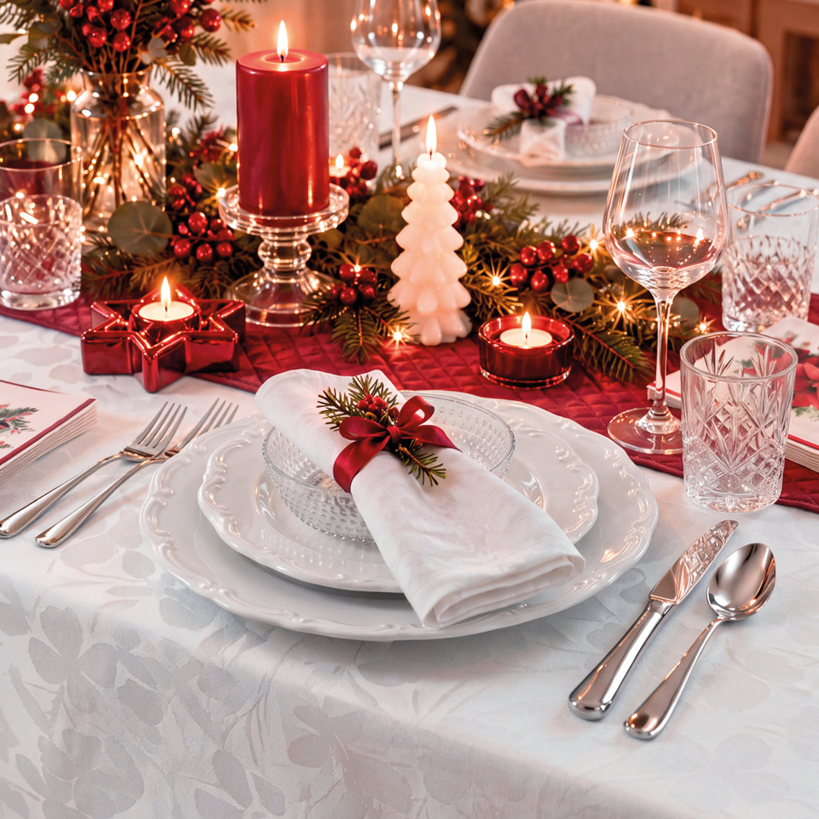 Table runner - Red