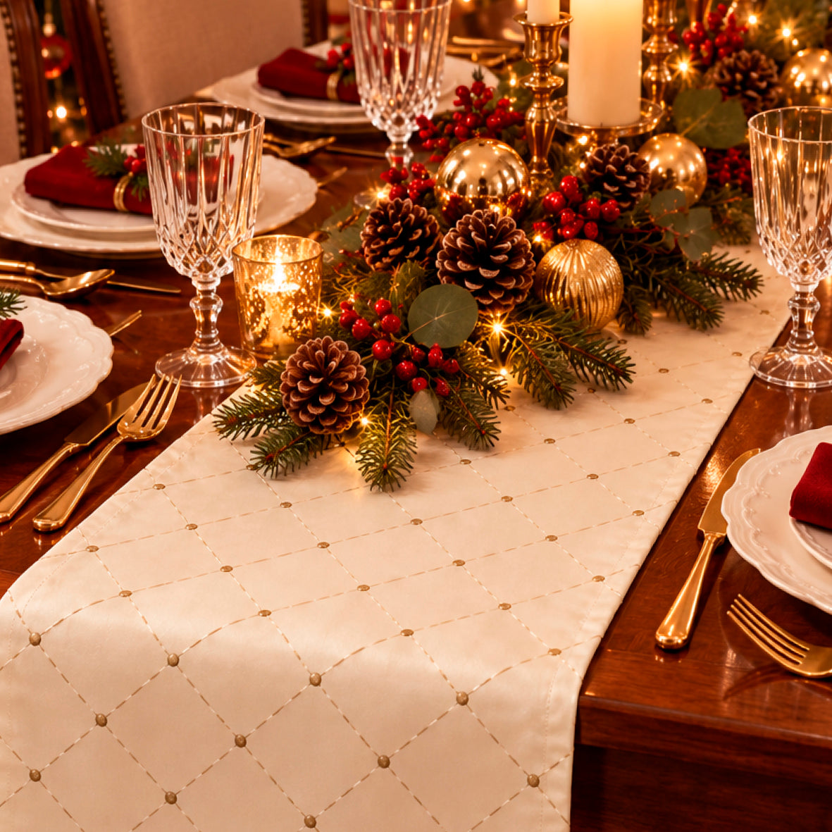 Table runner - White