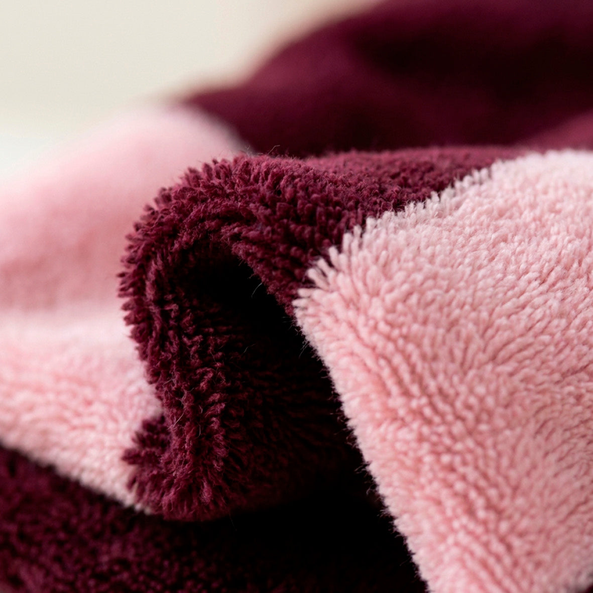 Bath towel cotton velvet - Lignage - 2 x (70 x 135 cm)