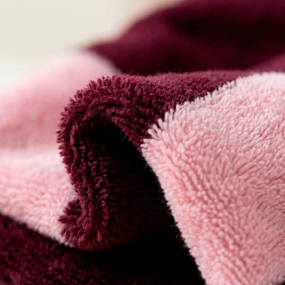 Bath towel cotton velvet - Lignage - 2 x (70 x 135 cm)