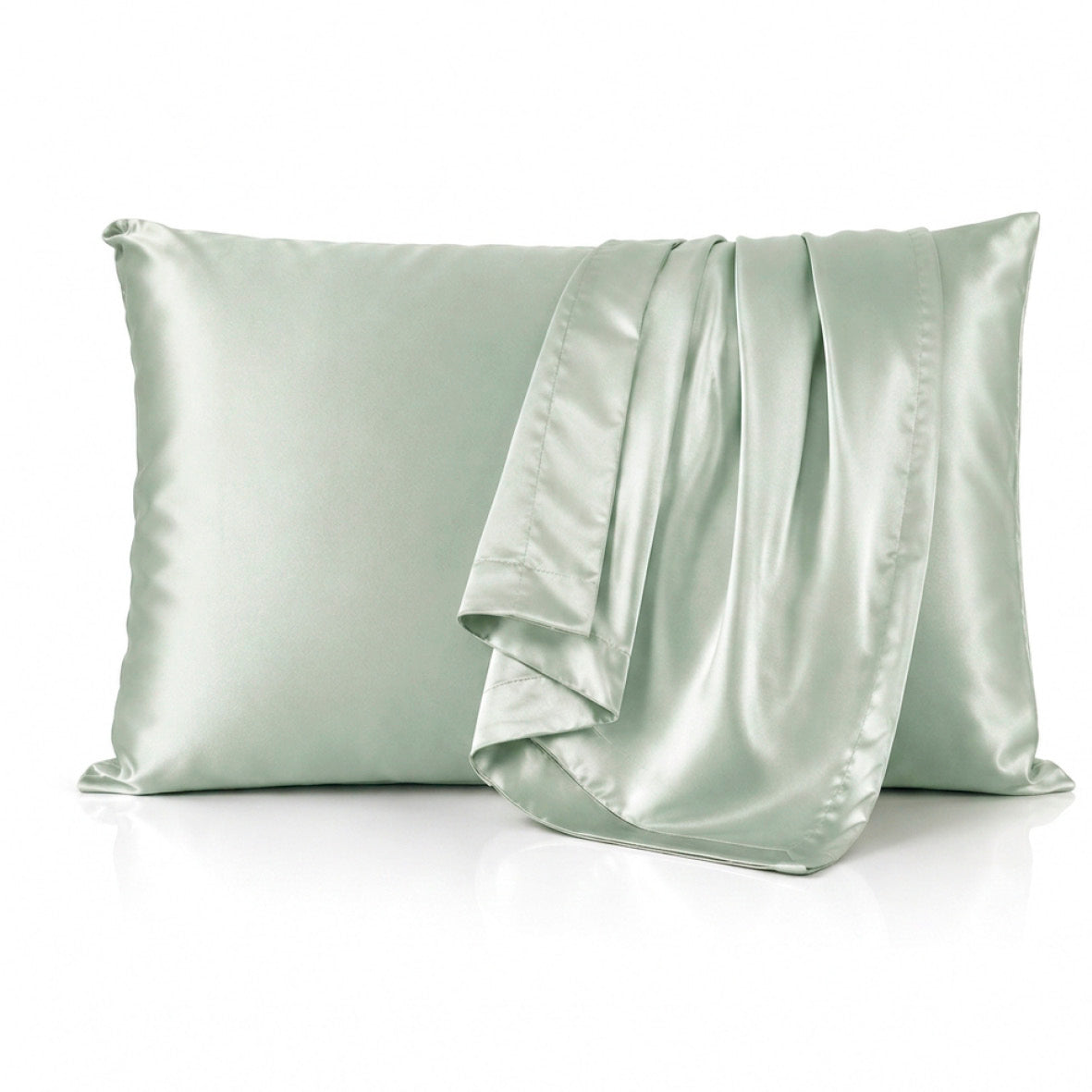 Pillowcase silk - Lunéia Sage green