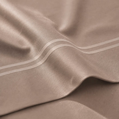 Duvet cover and pillowcase(s) set - 100% cotton sateen TC200 - Nîmes - taupe