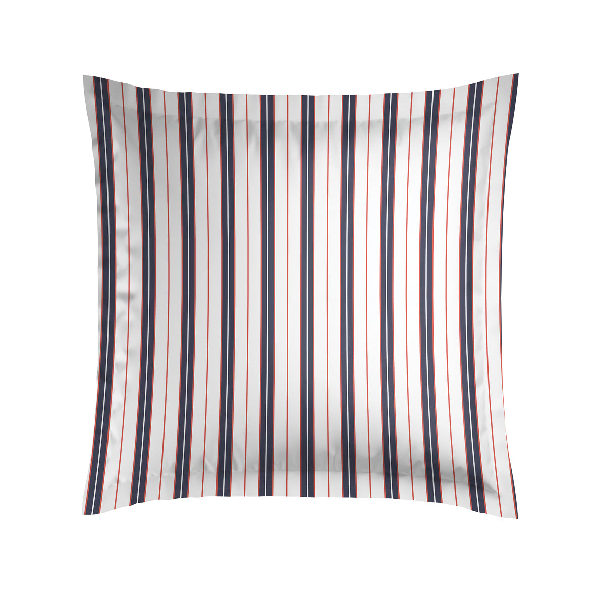 Pillowcase cotton satin - Rivage écarlate White / Blue