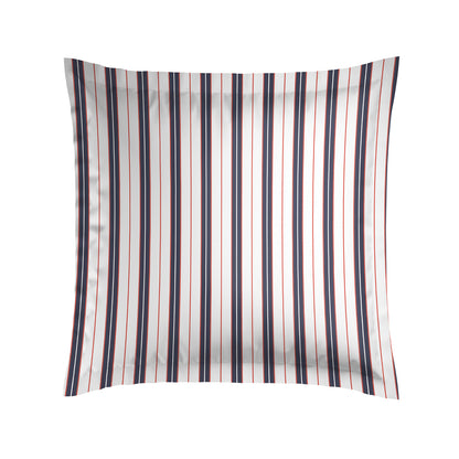 Pillowcase cotton satin - Rivage écarlate White / Blue