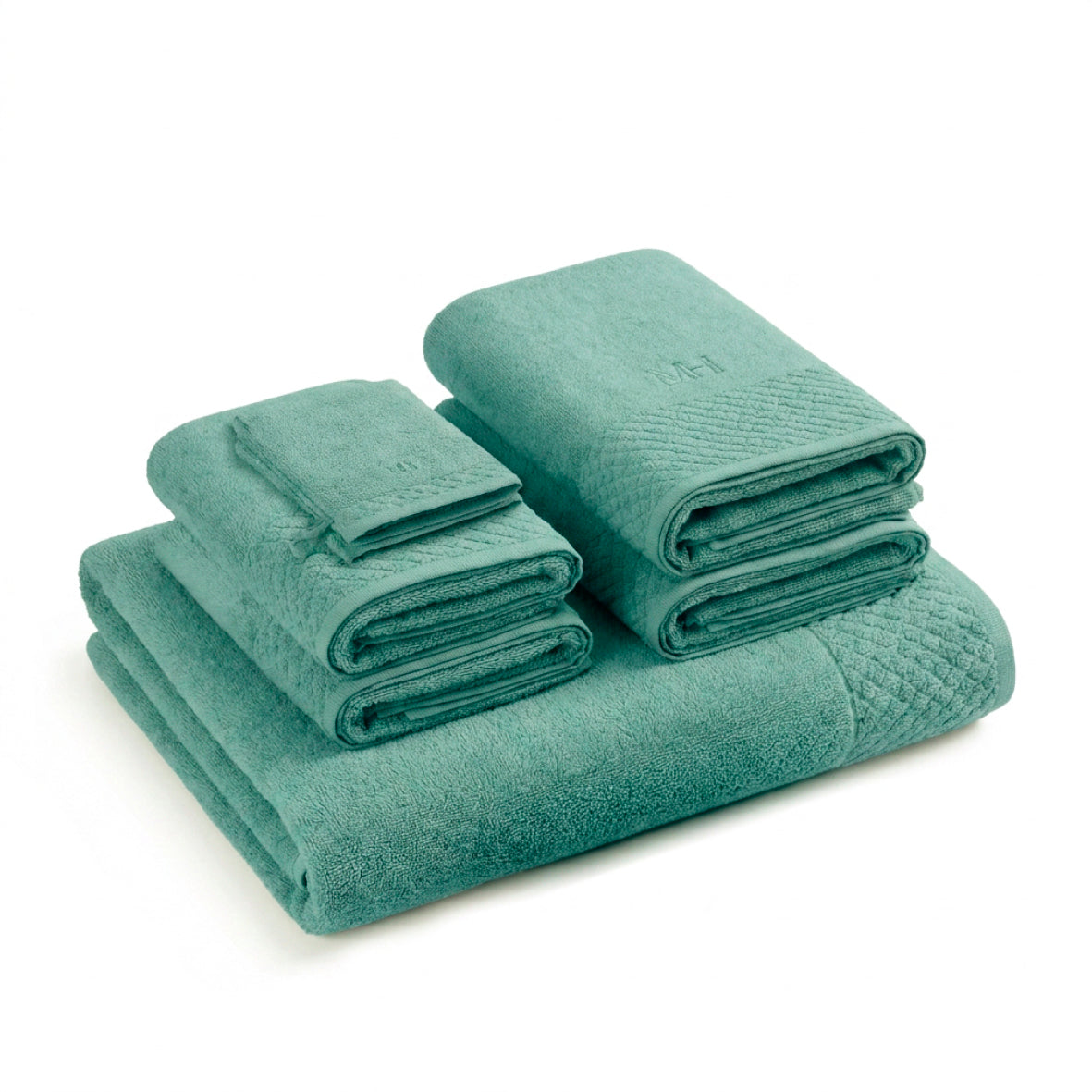 Complete bath linen set combed cotton LT - Eden - 7 pieces