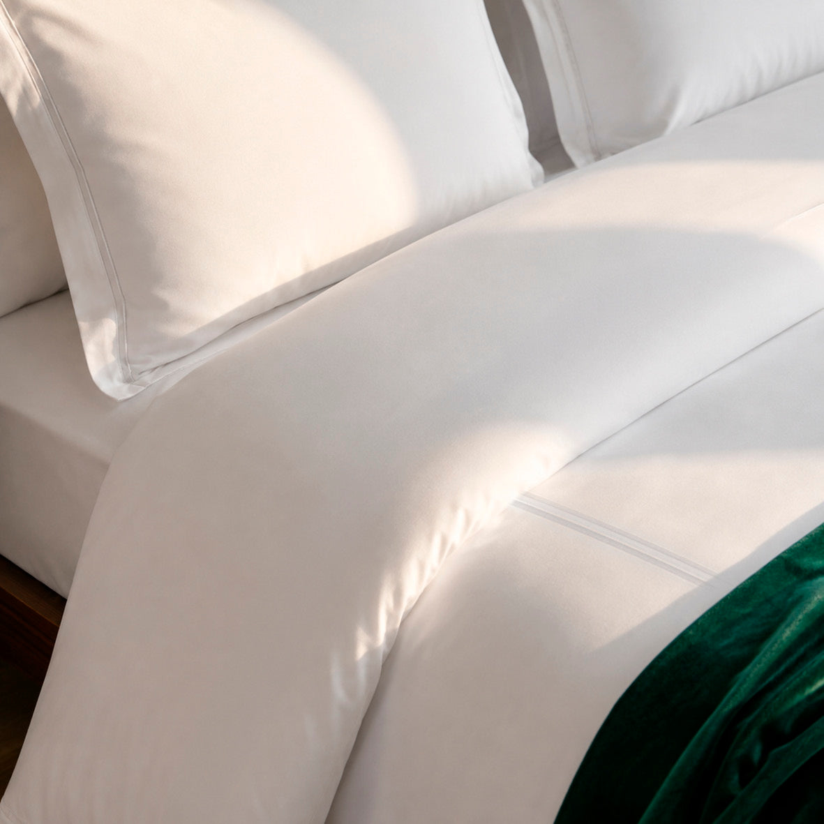 Bolster case - 100% cotton sateen TC200 - Nîmes - white