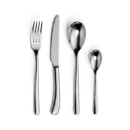 Cutlery box in stainless steel - Horizon - Silver -24 pieces