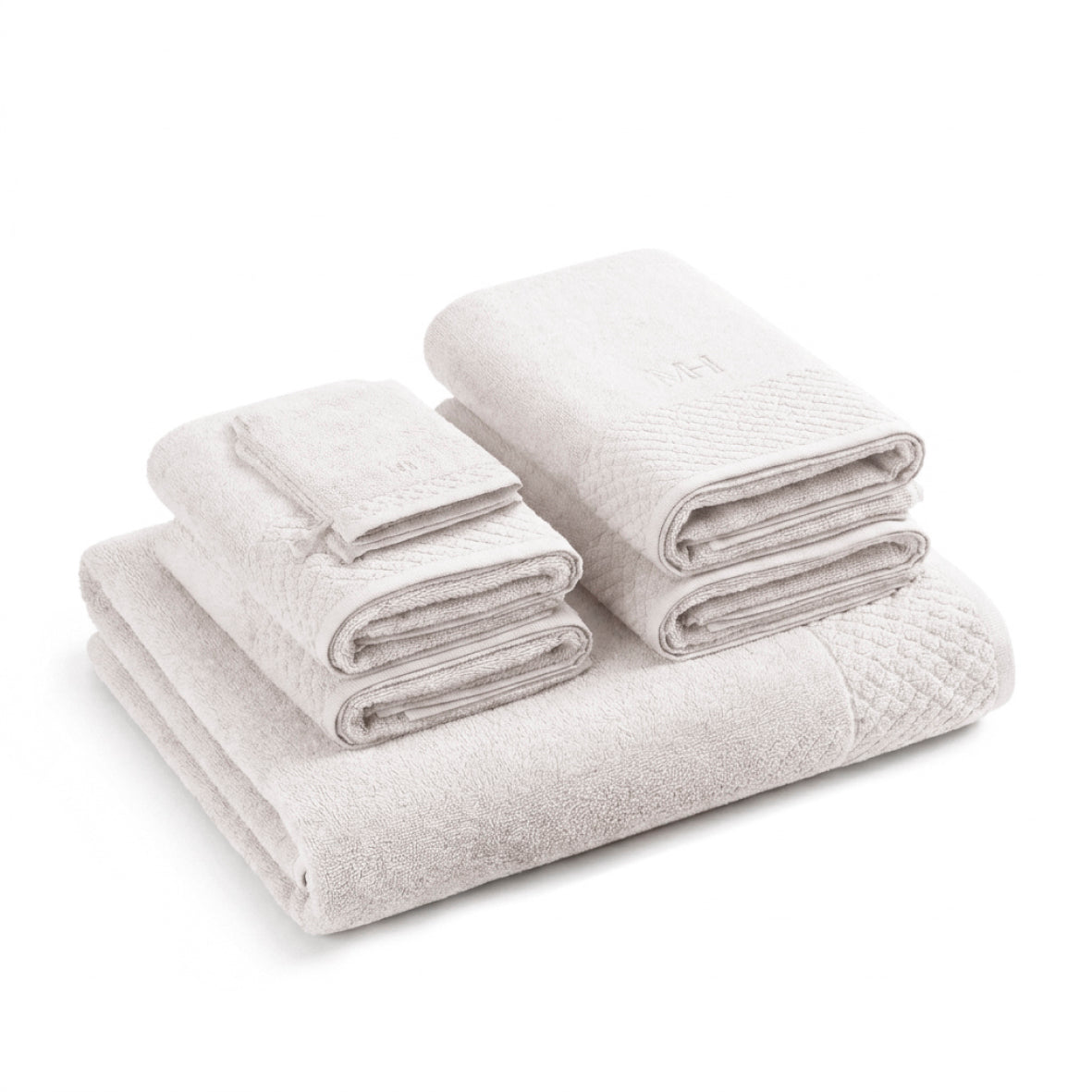 Complete bath linen set combed cotton LT - Eden - 7 pieces