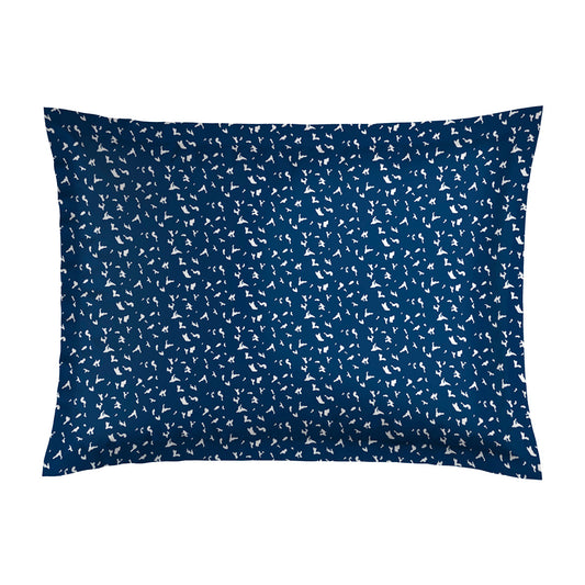 Pillowcase cotton satin - Galaxie de points Blue 2 x (50 x 70 cm)