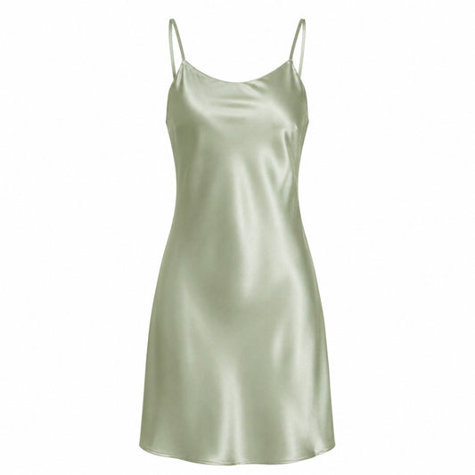 Silk slip - Selèna Sage green