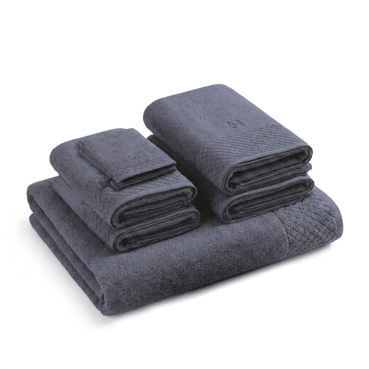 Complete bath linen set combed cotton LT - Eden - 7 pieces