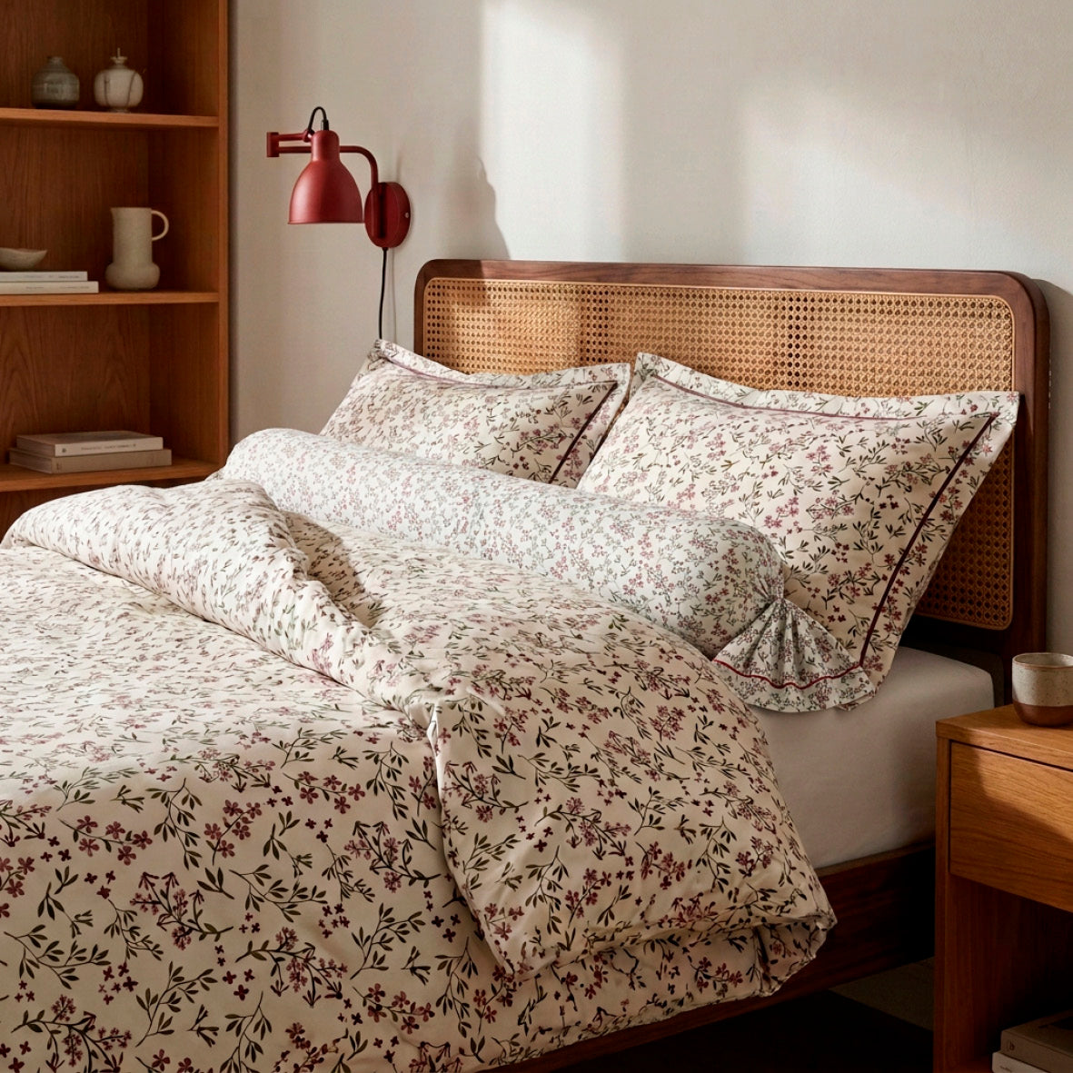 Pillowcase cotton satin - Brin de campagne Beige