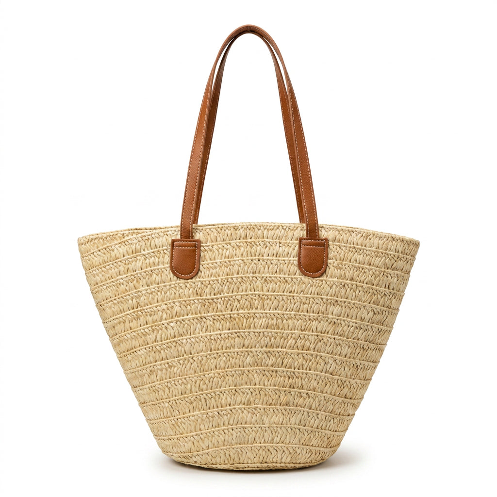 Woven tote bag - Paloma Beige