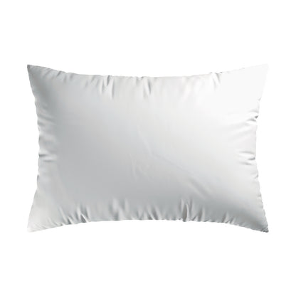 Pillowcase cotton satin pleated - Freesia White